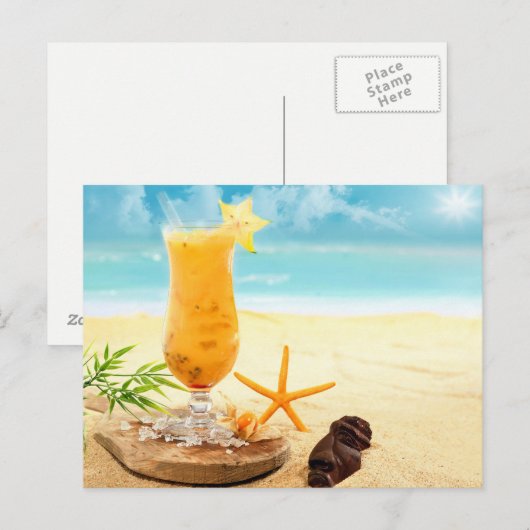 Tropische Postkarte (Vorne/Hinten)