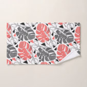 Tropische Print Monstera Leaves Badhandtuch Set (Handtuch)