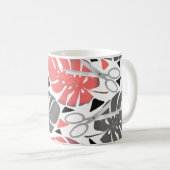 Tropische Print Monstera Leaves Kaffeetasse (VorderseiteRechts)