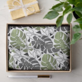 Tropische Print Monstera Leaves Seidenpapier (Geschenk)