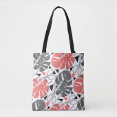 Tropische Print Monstera Leaves Tasche (Vorderseite)