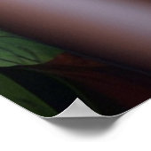 Tropische Prinzessin mit großer Halskette Poster (Ecke)