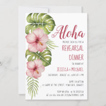 Tropische Probe Abendessen Aloha