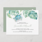 Tropische Probe Abendessen Einladung Postkarte (Vorne/Hinten)