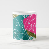 Tropische Protea-Blume Jumbo-Tasse (Vorderseite)