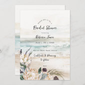 Tropische Protea-Brautdusche Einladung (Vorne/Hinten)