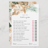 Tropische Ratschläge, wer Braut- oder Duschenspiel (Vorne/Hinten)