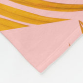 Tropische realistische Blätter Muster Trendy Fashi Fleecedecke (Ecke)