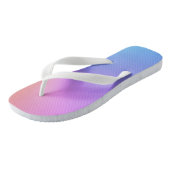 Tropische Regenbogenfarben Badesandalen (Schrägansicht)