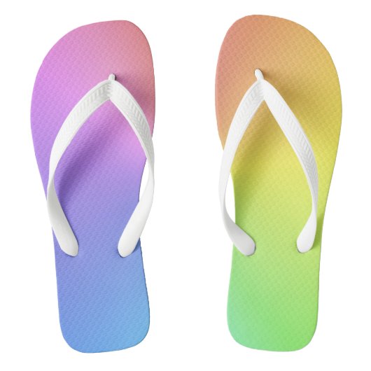 Tropische Regenbogenfarben Badesandalen (Fußbett)
