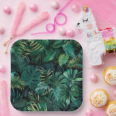 Tropische Regenwald-Blätter Pappteller (Party)