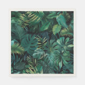 Tropische Regenwald-Blätter Serviette (Vorderseite)