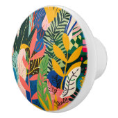 Tropische Regenwald-Keramik Keramikknauf (Rechts)