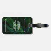 Tropische Regenwaldblätterblätterung Gepäckanhänger (Rückseite horizontal)