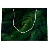 Tropische Regenwaldblätterblätterung Große Geschenktüte (Vorderseite)