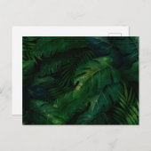 Tropische Regenwaldblätterung Postkarte (Vorne/Hinten)
