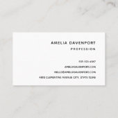 Tropische Regenwaldblätterung Visitenkarte (Rückseite)