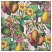 Tropische Retro-Früchte und -Blume Stoff (Muster)