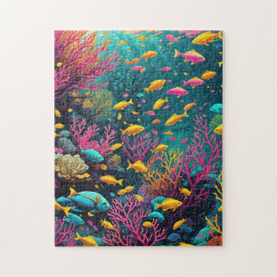 Tropische Riff-Fische Puzzle