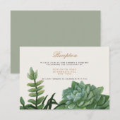 Tropische Romantik / Empfang Einladung (Vorne/Hinten)