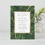 Tropische Romantik II Einladung (Stehend Vorderseite)