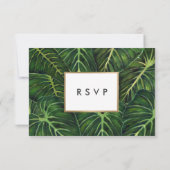 Tropische Romantik II RSVP Karte (Rückseite)