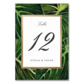 Tropische Romantik II Tischnummer (Rückseite)