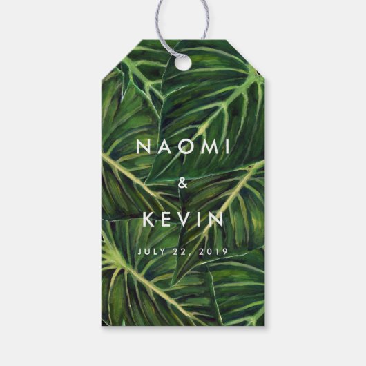 Tropische Romantik / Tag Geschenkanhänger (Vorderseite)