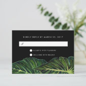 Tropische Romantik / UAWG RSVP Karte (Stehend Vorderseite)