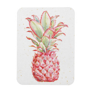 Tropische   rosa Ananas Magnet
