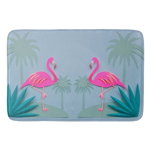 Tropische rosa badematte (Vorderseite)