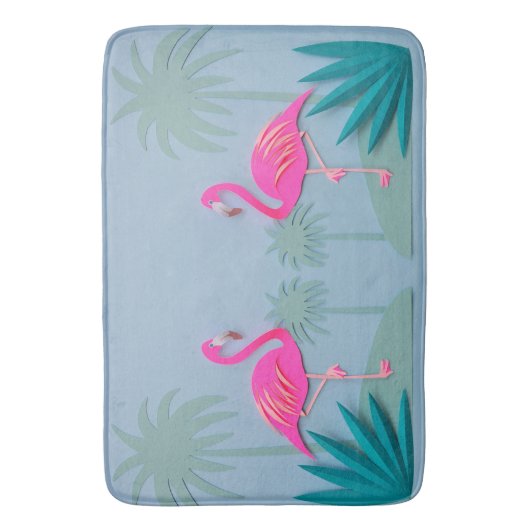 Tropische rosa badematte (Vorderseite Vertikal)