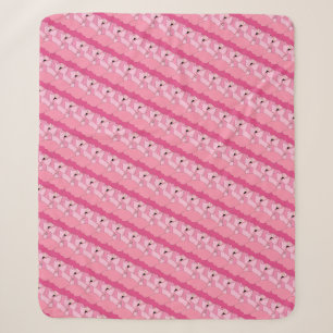 Tropische Rosa-Flamingo-Wurfdecke für die Wohnzimm Sherpadecke