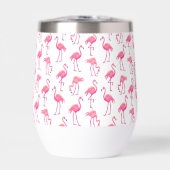 Tropische rosa Flamingos monogrammierte Initiale (Vorderseite)