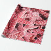 Tropische rosa Starfish Geschenkpapier (Ungerollt)