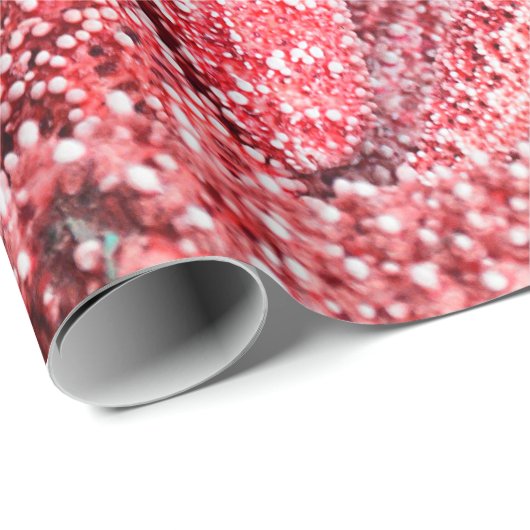 Tropische rosa Starfish Geschenkpapier (Rolleneckpunkt)