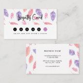 Tropische Rose Treuekarte (Vorne/Hinten)