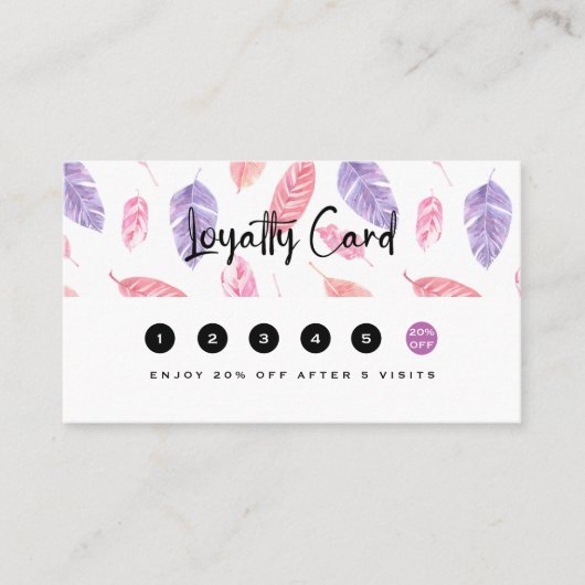 Tropische Rose Treuekarte (Vorderseite)