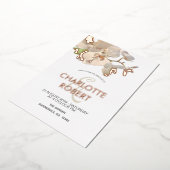 Tropische Rose Weißer Orchideen Folieneinladung (Gedreht)