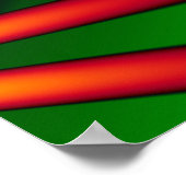 Tropische rote Blume Poster (Ecke)