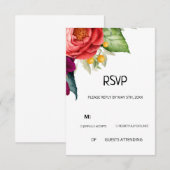 Tropische RSVP-Karte RSVP Karte (Vorne/Hinten)