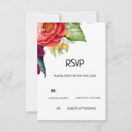 Tropische RSVP-Karte RSVP Karte