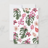 Tropische RSVP-Karte RSVP Karte (Rückseite)