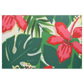 Tropische Ruby Red Hibiskus Blume Stoff (Fat Quarter (45,7 x 55,9 cm))