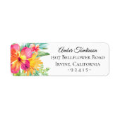 Tropische Rücksendeadresse (Vorne)