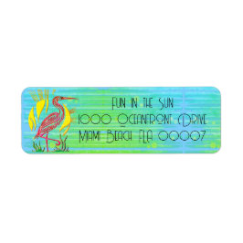 Tropische Rücksendeadresse