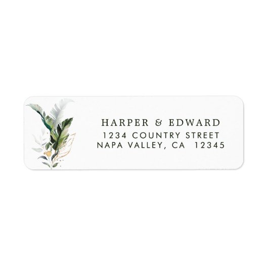 Tropische Rücksendeadresse (Vorne)