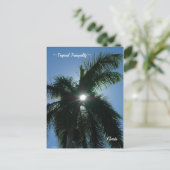 Tropische Ruhe Florida Postkarte (Stehend Vorderseite)