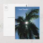 Tropische Ruhe Florida Postkarte (Vorne/Hinten)