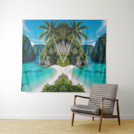 "Tropische Ruhe: Flucht in eine versteckte Bucht" Wandteppich